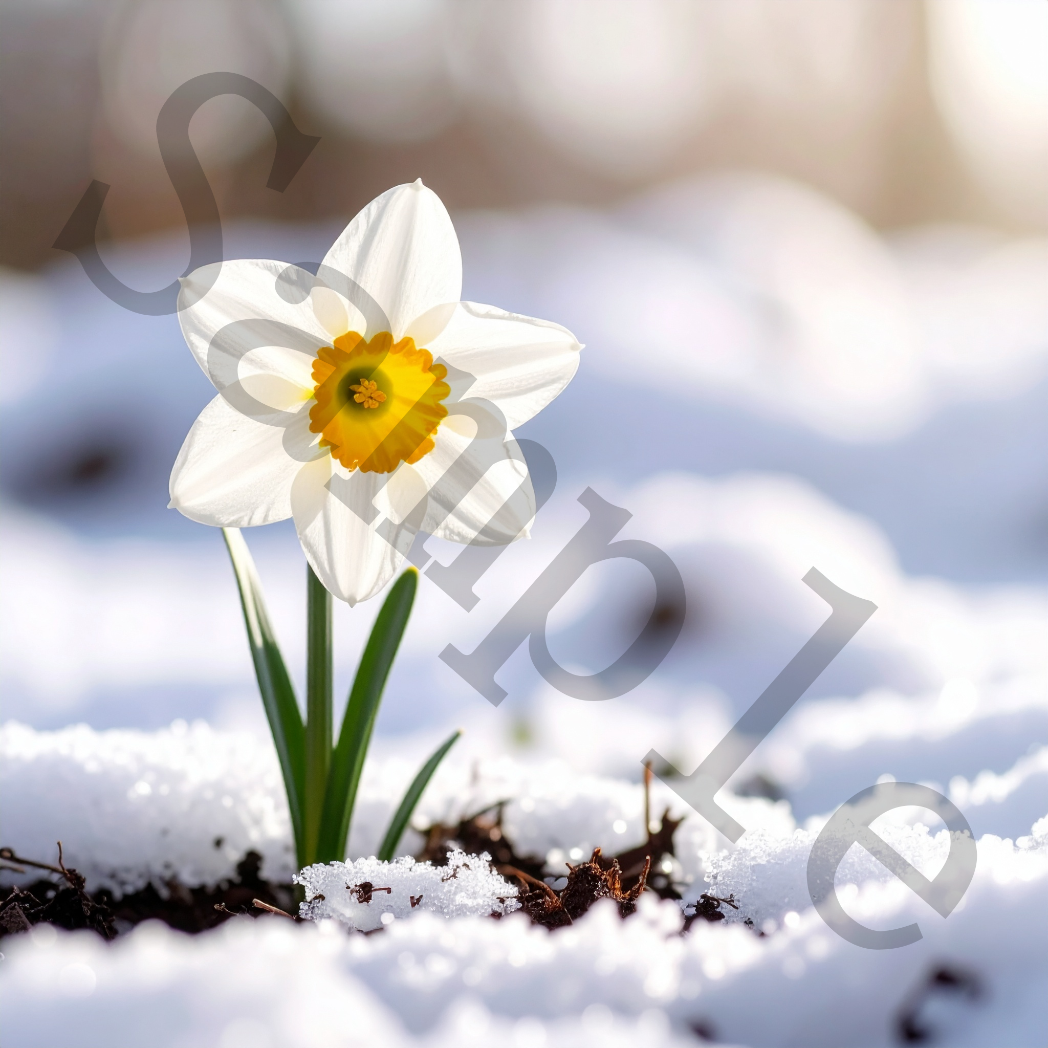 narcissus motif flower